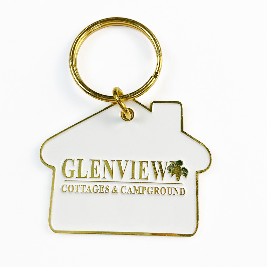 Unique Custom Handmade Text Stamped Keyring Zinc Alloy Engrave Key Chain