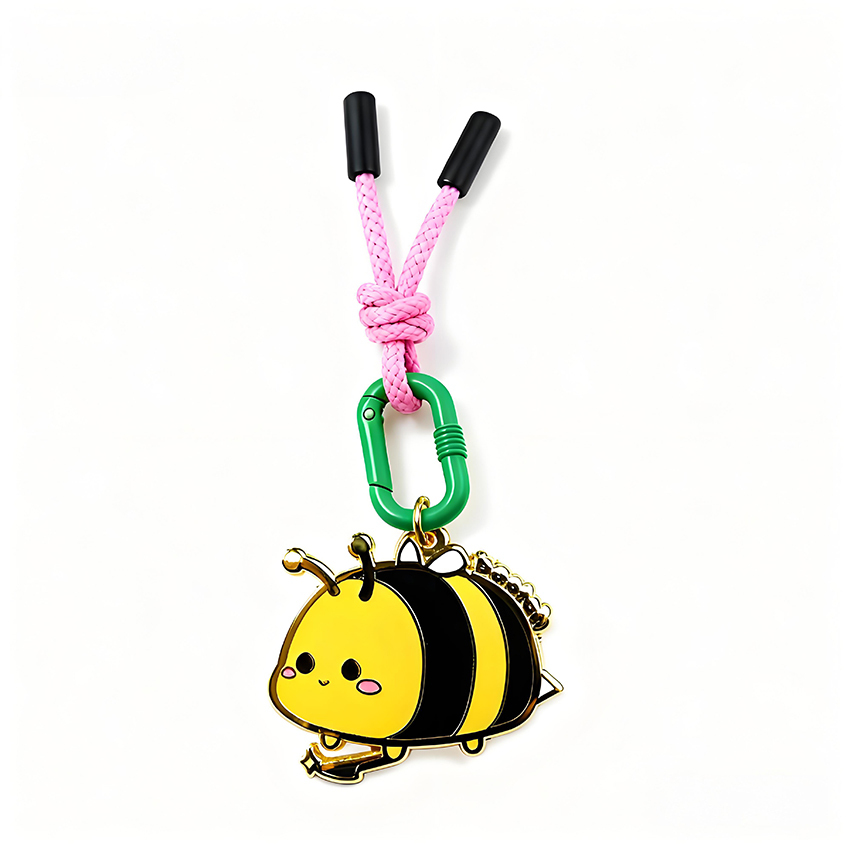 Fashion Simple Advertising Oem Character Key Chains Wholesale Bag Charms