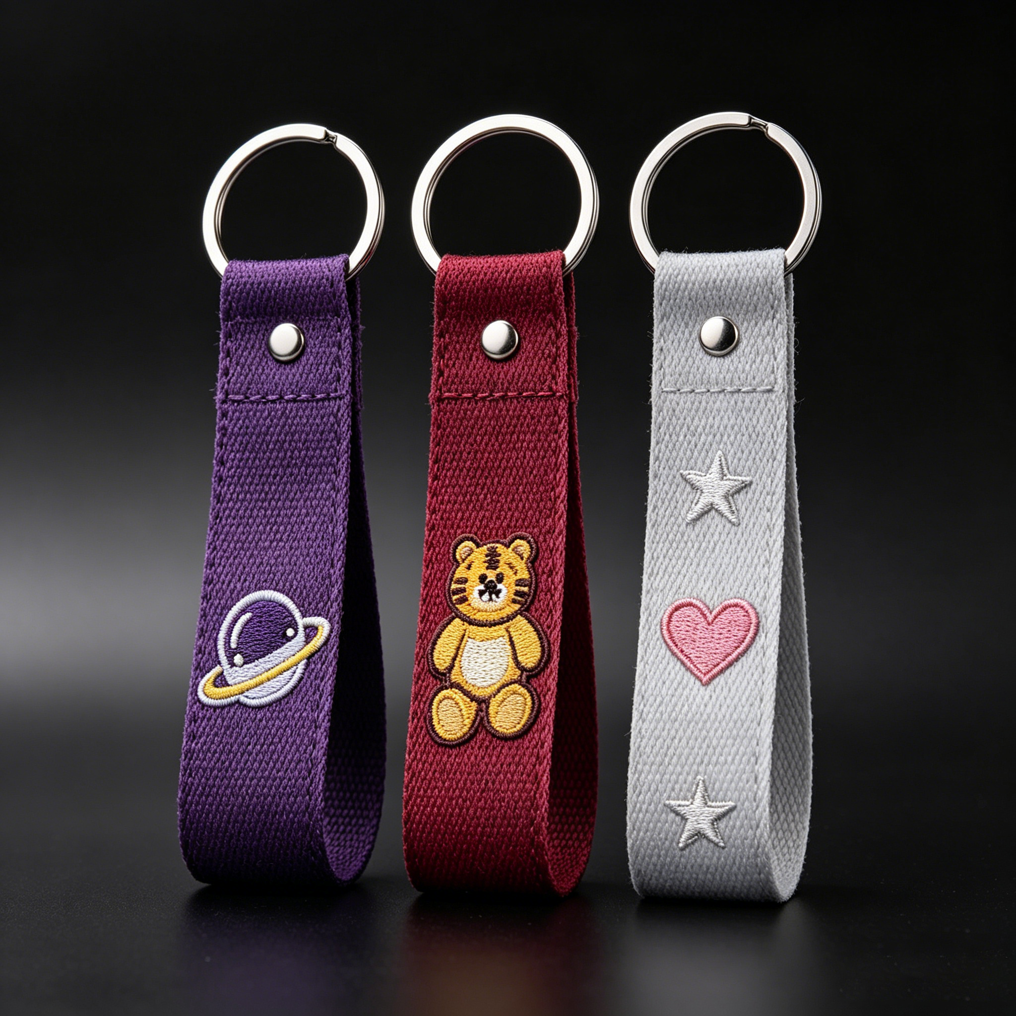 Personalized Embroidered Flight Tag Keychain Anime Cartoon Bag Pendant Gift
