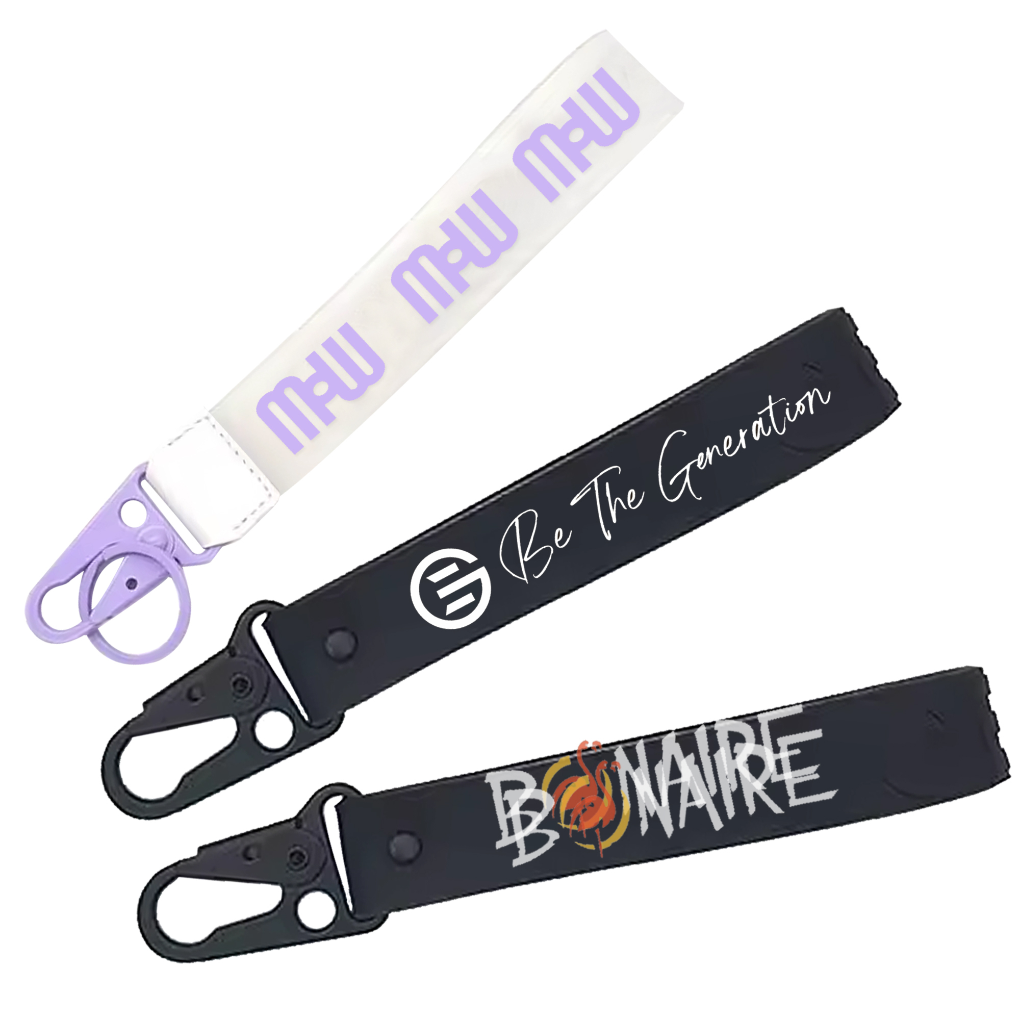 Wholesale Custom Designer Key Ring Luxury Plastic Wrist Strap Key Chain Bracelet Keychain Wristlet Strap