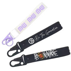 Wholesale Custom Designer Key Ring Luxury Plastic Wrist Strap Key Chain Bracelet Keychain Wristlet Strap