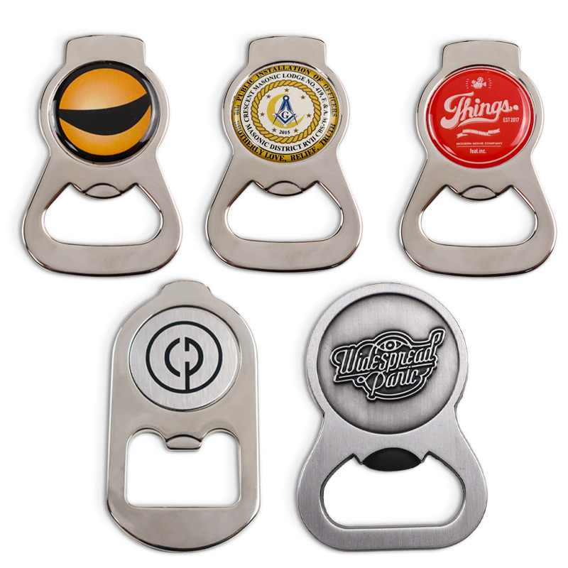 Customized Metal Beer Bottle Opener Fridge Magnet Multifunction Refrigerator Magnet Souvenir Gift