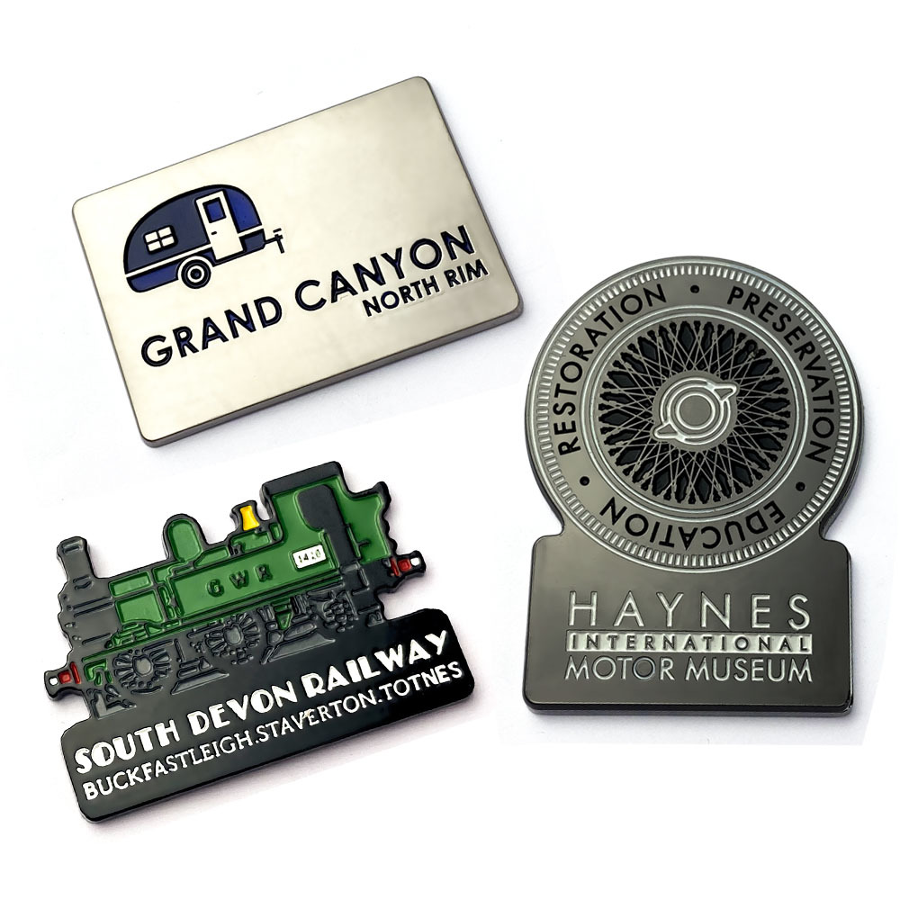 Wholesale Die Cut 3d Metal Refrigerator Magnets Fridge Magnet Country Tourism Souvenirs Custom