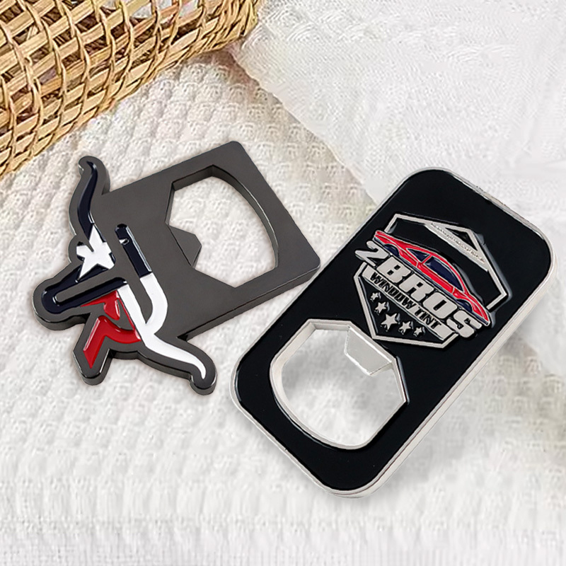 Customized Metal Beer Bottle Opener Fridge Magnet Multifunction Refrigerator Magnet Souvenir Gift