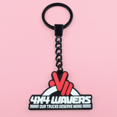 Fast Custom Car Accessory Shape Pvc Soft Rubber Keychain Packaging Gift for Kids