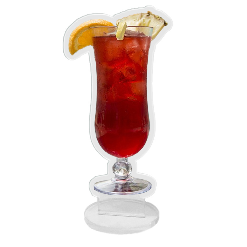 Custom Double Sided Cartoon Character Photo Acrylic Drinks Standee Supplier