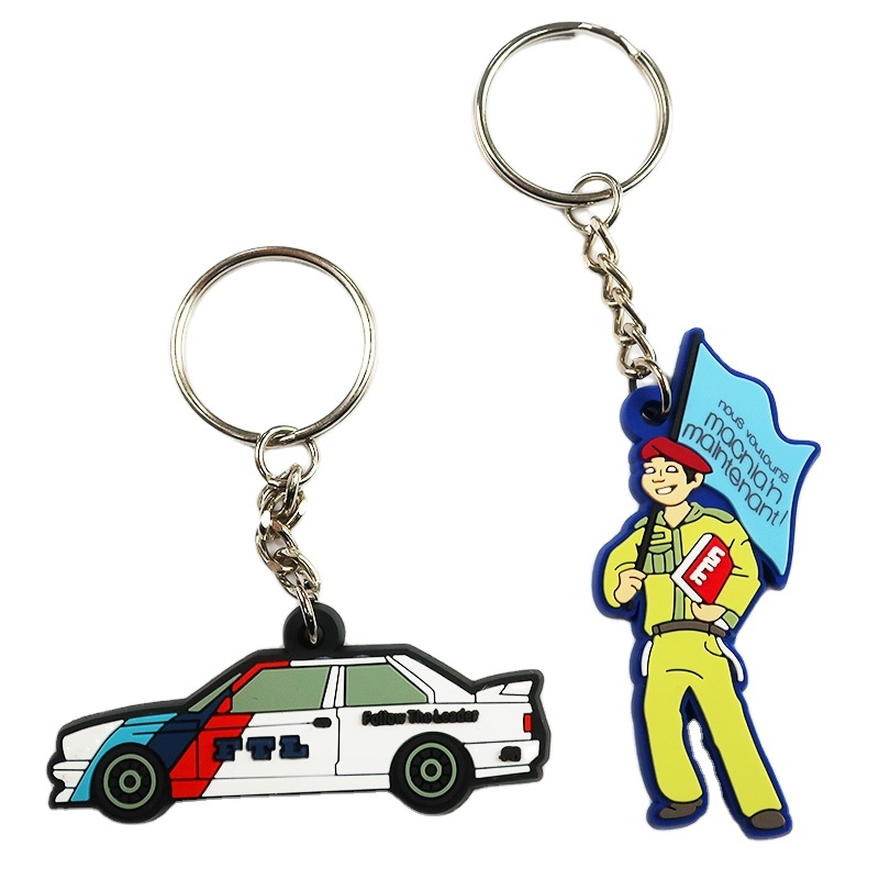 Make Your Own Cheap Mold Pvc Soft Rubber Race Car Key Chain Gift for Kids