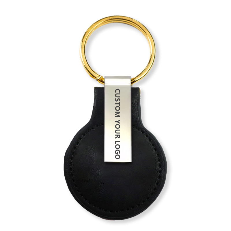 Personalised Western Diy Embossed Blank Leather Keychains for Laser Engraving