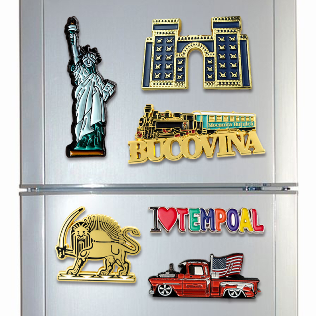 Factory Free Personalize Metal 2d Fridge Magnet Custom Made Brand logo Refrigerator Magnet Manufacturer