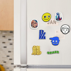 Factory Oem Alloy Polish Clothing Branded Hardware Fridge Magnet Maker Set with logo