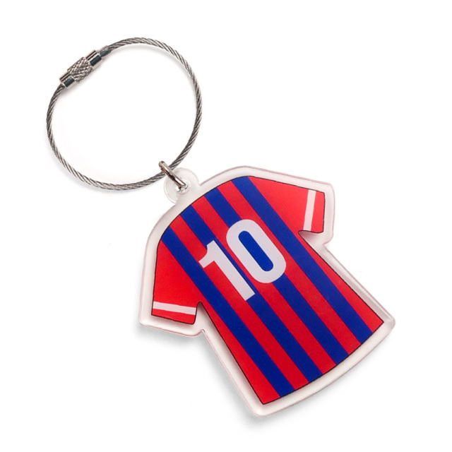 Custom Logo Double Sides Glitter Hologram Acrylic Key Chain Anime Acrylic Charm Transparent Plastic Keychain