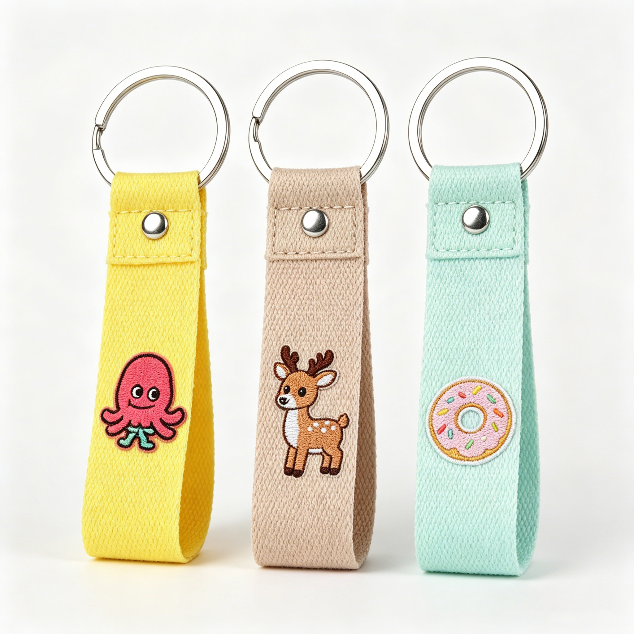 Personalized Embroidered Flight Tag Keychain Anime Cartoon Bag Pendant Gift