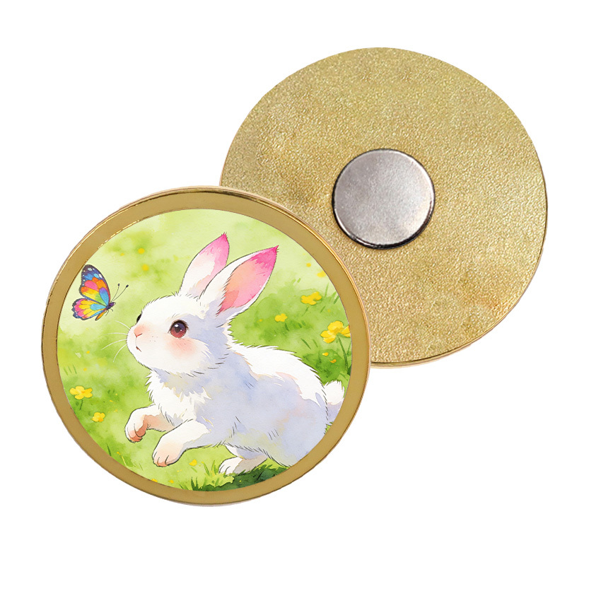 Cute Custom Size 32mm Printed logo Photo cat Fridge Magnets Picture Set