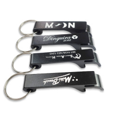 Wholesale Magnetic Beer Personalized Bottle Opener Aluminum Sheets Keyring Aluminum Keychain Waterproof