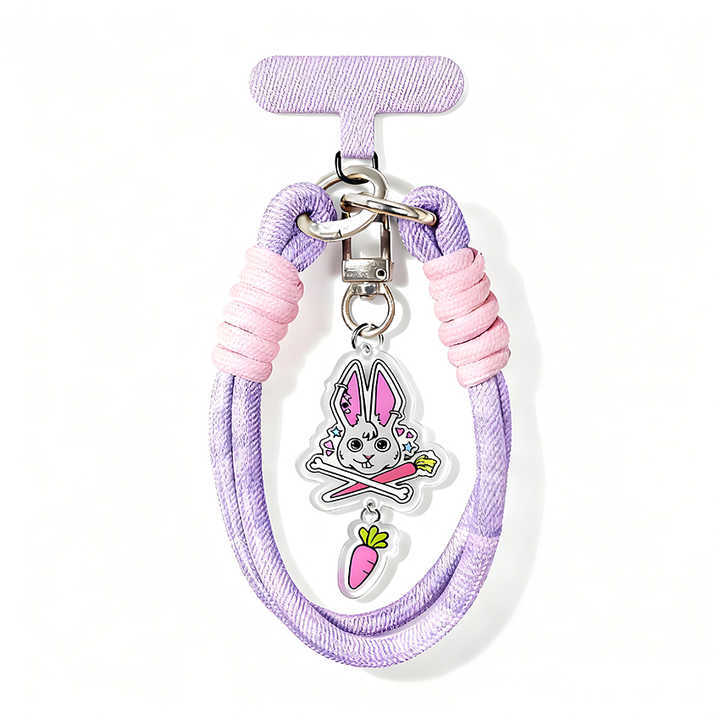 Wholesale Custom logo Cute Charm Wrist case Nylon Phone Strap Phone Holder