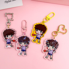 Custom Your Own Logo Kawaii Keychain Keyring Fashion Cartoon Print Cute Pendant Acrylic Key Chain