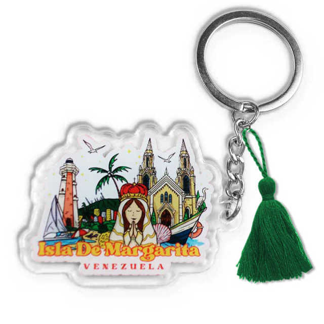Personalized Custom Keyring Metal Double Sided Plastic Key Chain Rectangle Photo Keychain