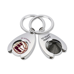 High Quality Custom Uk Lock Shopping Trolley Shopping Cart Coin Lock Keyring Holder