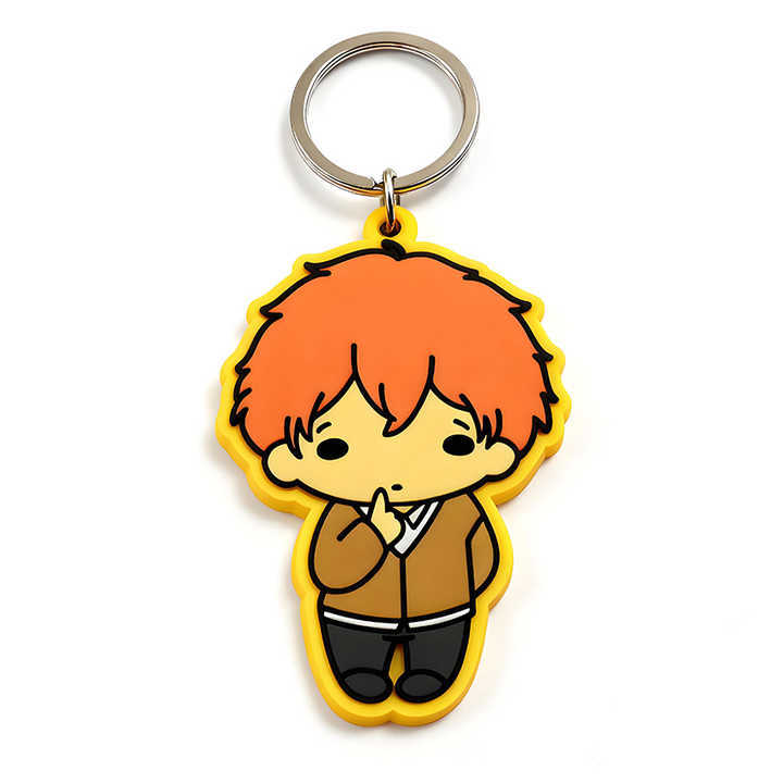 Cheap Custom Double Sided Digital Print Printed Name Soft Pvc Rubber Keychain