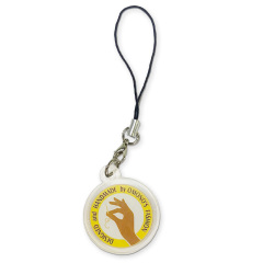 Wholesale Coloured Double Sided Anime clear Epoxy Acrylic Keychain Charm Custom logo Acrylic Key Rings Pendant Ornament