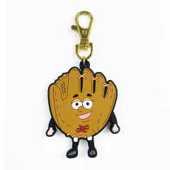 Custom Key Chains and Handbag Charms Food Pvc Hamburger Coloured Keyring