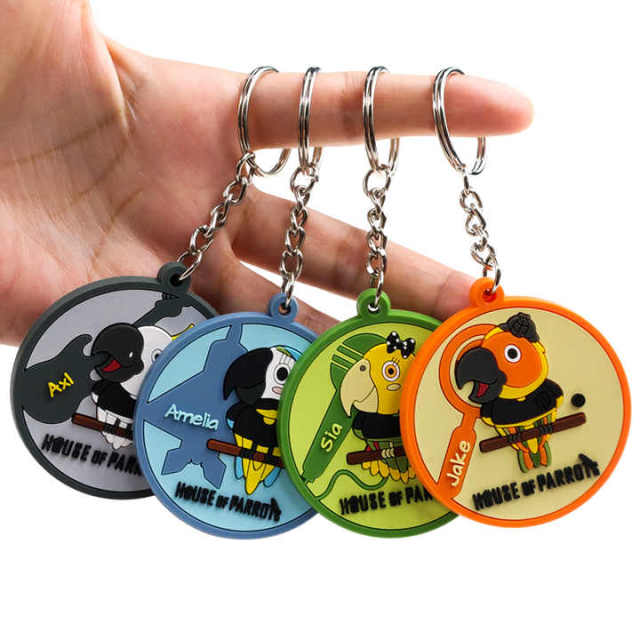 Custom Pvc Keychain Personalized Words Cartoon Key Ring Fashion Letter Key Holder Decorative Pendant Fit Women Car Keys Chain