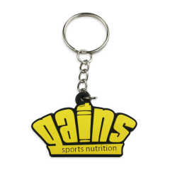 Fashion Design Personalized Rubber Silicone Keychain Ring Plastic Soft Pvc Keychain Charms