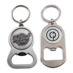 Custom Logo Shape Bottle Opener Key Holder Ring Zinc Alloy Metal Soft Enamel Keyring Key Chain Beer Bottle Opener Keychain