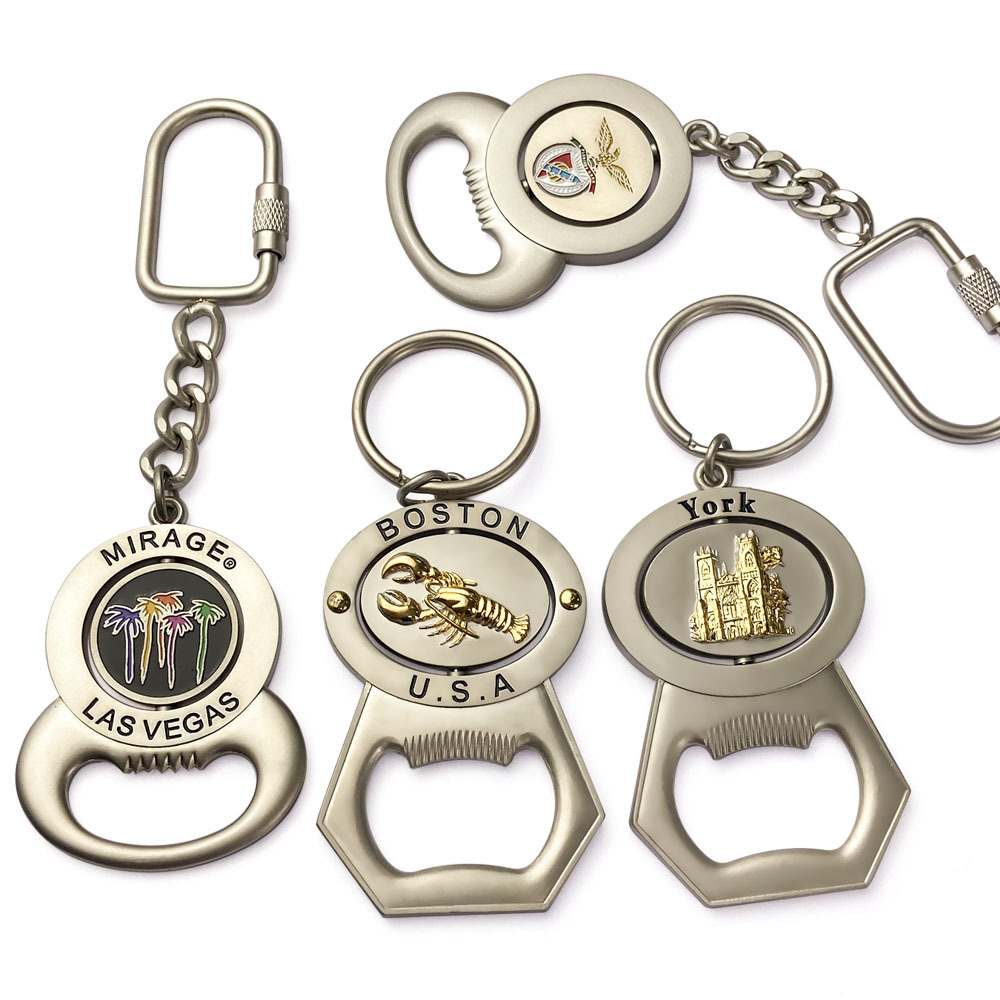 Personalized engraved metal bottle opener keychain custom logo enamel keyring Memorial Gifts Malaysia