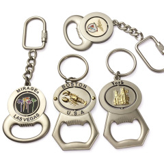Personalized engraved metal bottle opener keychain custom logo enamel keyring Memorial Gifts Malaysia