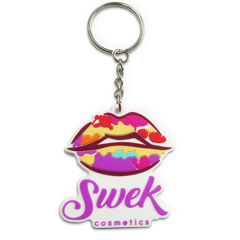 Promotional Silicone Key Chain Plastic Keychain Custom logo Rubber Keychain Accessories