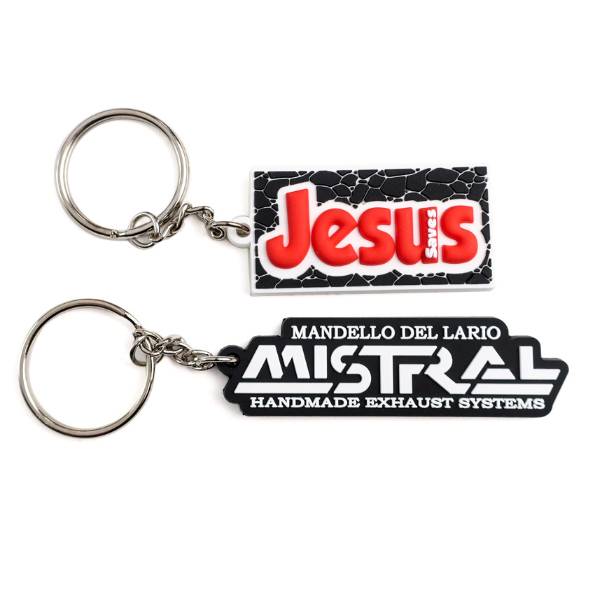 Custom Pvc Keychain Personalized Words Cartoon Key Ring Fashion Letter Key Holder Decorative Pendant Fit Women Car Keys Chain