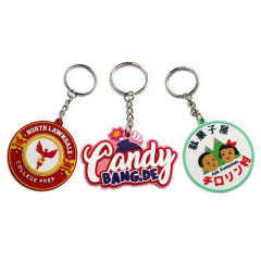Wholesale Design 2d3d Plastic Silicone Personalized Rubber Pvc Keychain Cheap Colorful Pvc Keychains