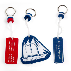 Custom Safety EVA Floating Keyring Water Buoyant Keychain for Kayak Canoe Marine Nautical Boating Swim