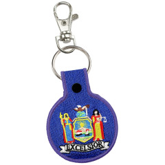 Hot Sale Custom Brand Woven Fabric Embroidery Patch Keychain Accessories for Diy