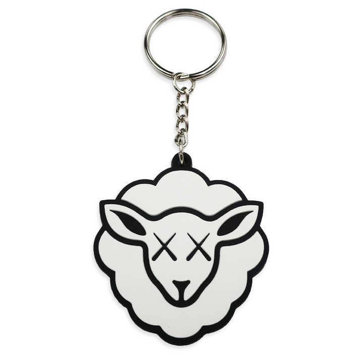 Fashion Promotional Soft Pvc Keychain Personalized Custom Silicone Rubber Sheep Keychain
