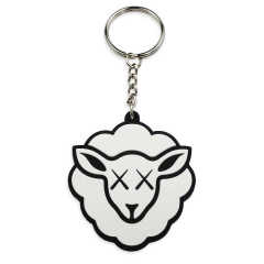 Fashion Promotional Soft Pvc Keychain Personalized Custom Silicone Rubber Sheep Keychain