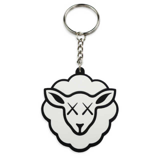 Fashion Promotional Soft Pvc Keychain Personalized Custom Silicone Rubber Sheep Keychain