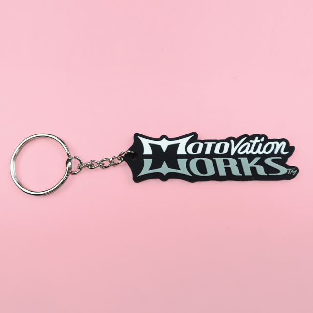 Fast Custom Quote Handbag Pvc Material Cartoon Keychain with Strap