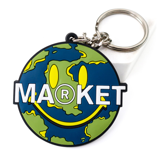 Custom Kids Plastic Rubber Pvc Daisy Keychain Custom Key Chain Silicone Keyring