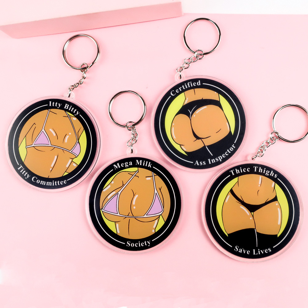 Custom Acrylic Blanks Transparent Keychain Pendants Includes Circle Heart square Rectangle Hexagon Shaped Star for DIy Crafts