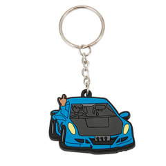 High Quality Custom Silicone Heart Soft Toy Model Pvc Label Rubber Patches Keychain