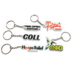 Wholesale Custom Designer Diy Silicone Key Chain Rubber Keychain Soft Pvc Printed Keychain for Girls