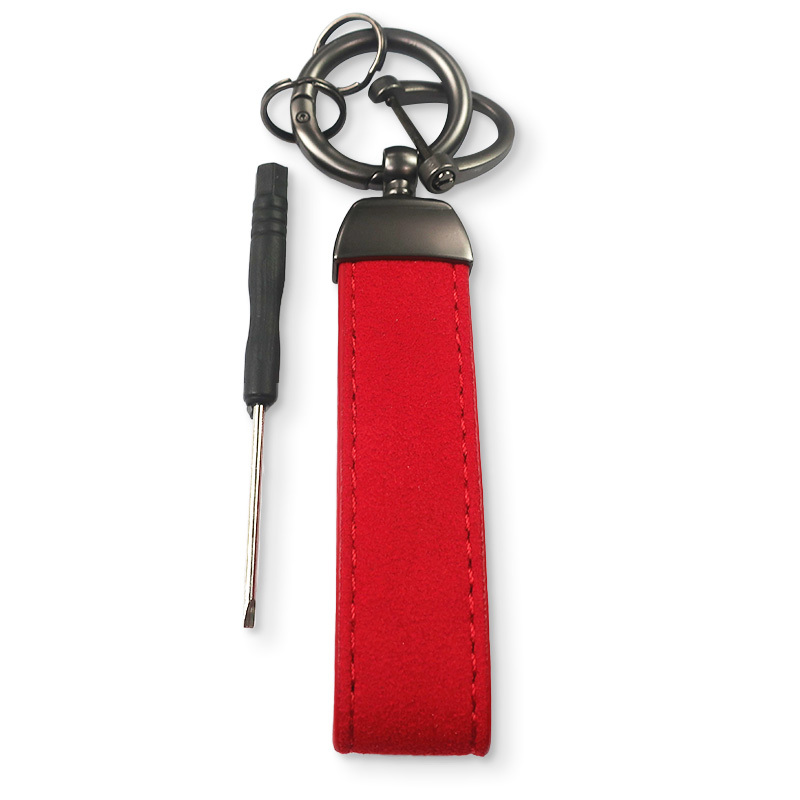 Bulk Custom Sublimation Pu Leather Wristlet Keychain Leather Car Key Ring