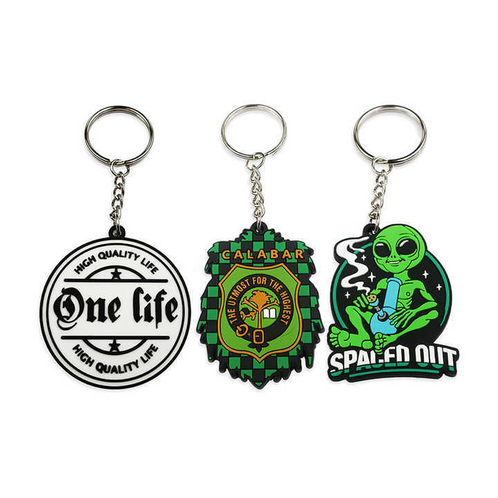 Promotional Plastic Key Chains Custom logo Personalized Silicone Pretty Cheap Rubber Keychain