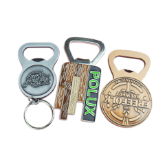 Multifunctional Professional Made Custom logo Metal Key Chain Bottle Opener Keychain Beer Can Opener Keyring