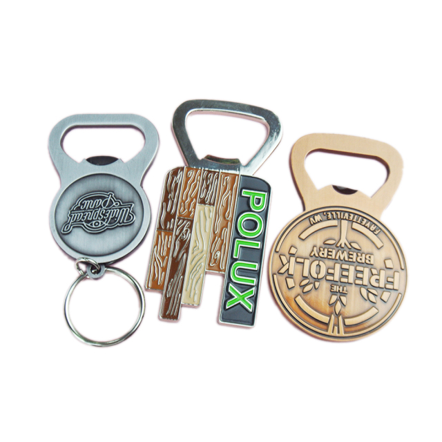 Multifunctional Professional Made Custom logo Metal Key Chain Bottle Opener Keychain Beer Can Opener Keyring
