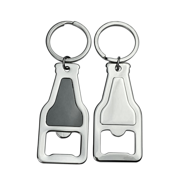 High Quality Advertising Soft Enamel Custom Logo Blank Keyring Metal Sublimation Bottle Opener Keychain