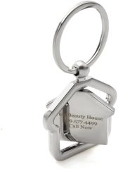 Fashion Modern Moving New Home Housewarming Gift Souvenir Key Ring Custom New Adventures Stainless Steel Keychain