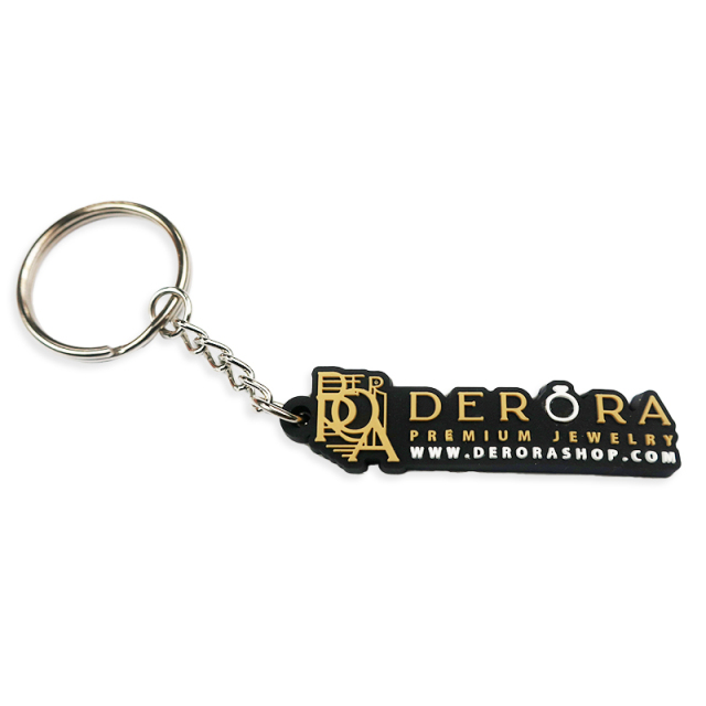 Wholesale Custom Shape Color Rectangle 2d Rubber Charm Pvc Silicone Mold Keychain